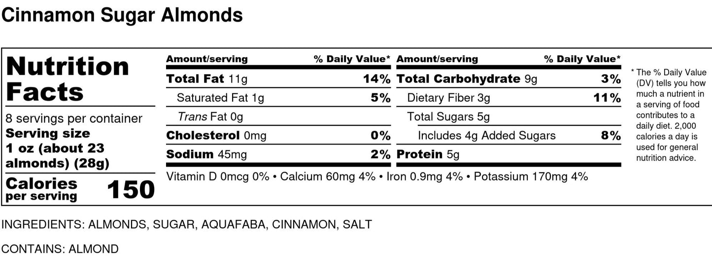 Cinnamon Sugar Almonds